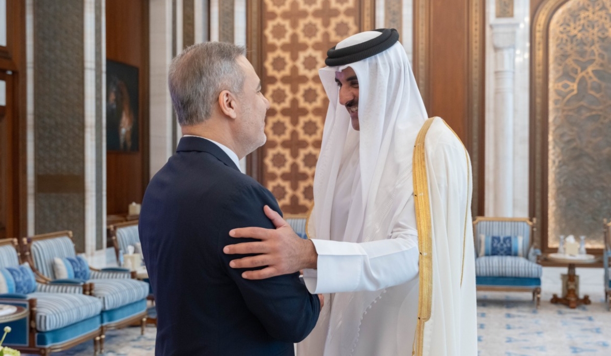 HH the Amir Receives Turkish Foreign Minister